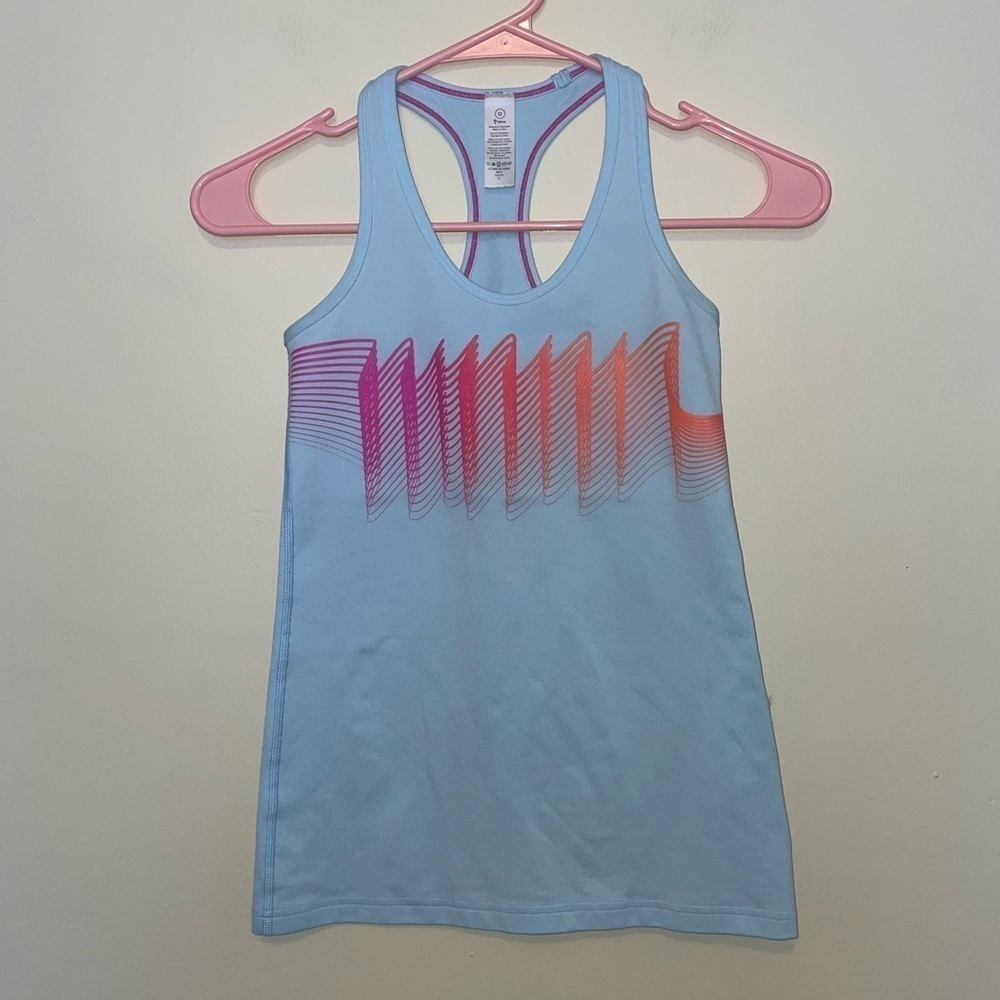 Ivivva Light Blue Racerback Tank Top Size 12